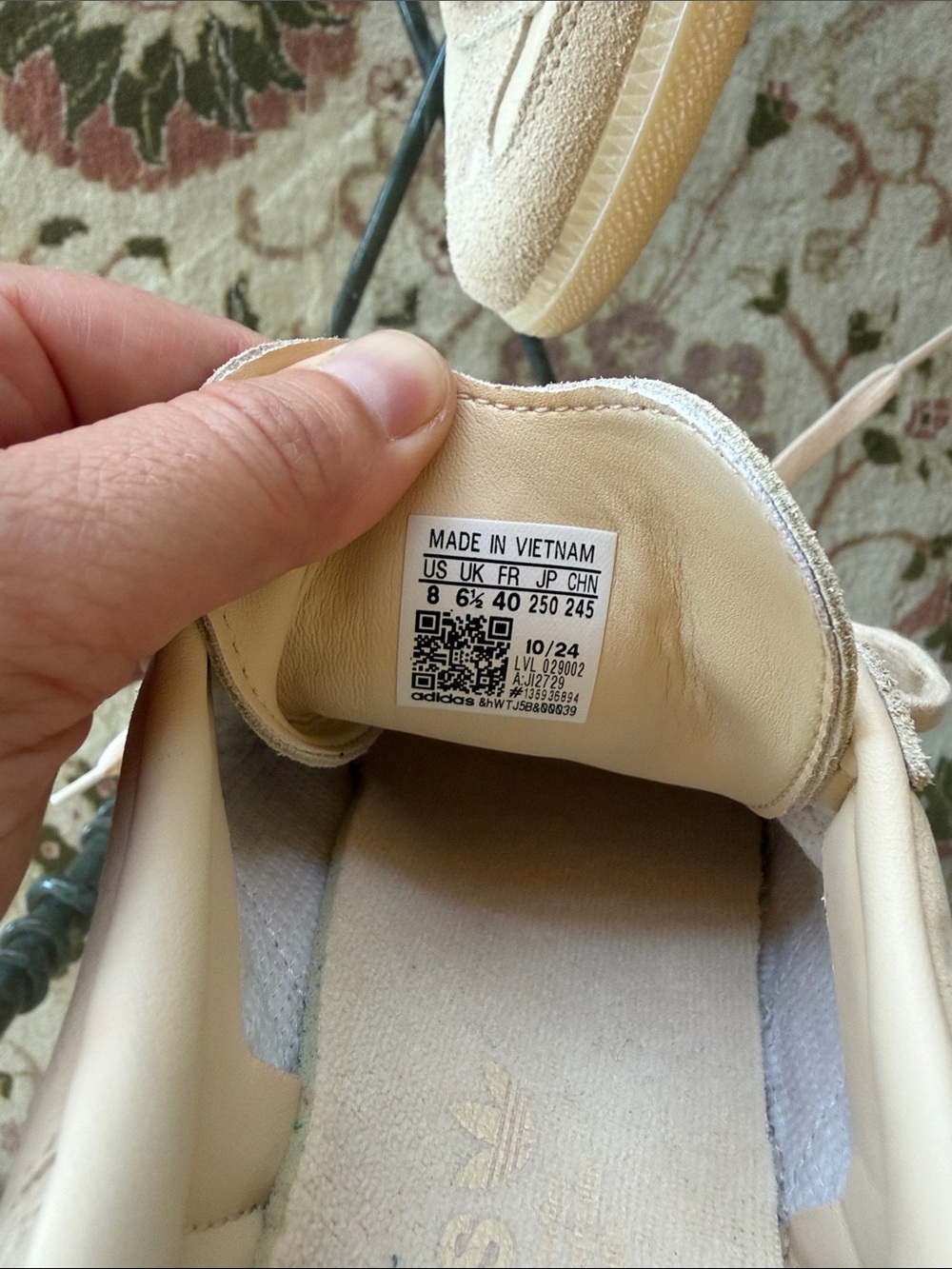 Adidas Samba Beige Suede & Leather Sneakers - Picture 4 of 4